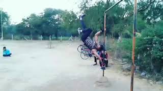 HUMAN Flag Basic Training // Caliasthenics Move // Pole Flag Parkour Training//