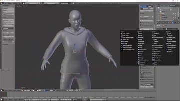 3D Modeling  Shirt/ hood  time lapse, blender 3D,