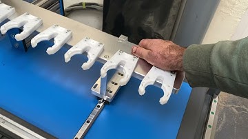 Mercury cnc . Rear Atc tool changer rack first look.