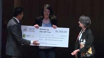 ANU 3MT 2015 Winners
