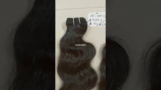 16 inch Natural Wavy Weft Hair 3 Packs &amp; 16&quot;  4&quot; x 4&quot; Lace Closure $ 325