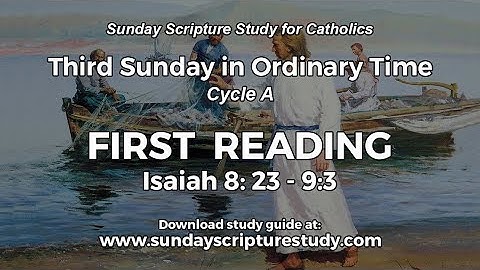 First Reading, Third Sunday in Ordinary Time, Year A