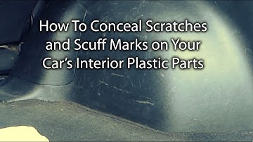 How To Conceal Scratches and Scuff Marks on Your Car