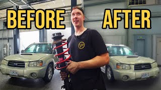 Lowering a 2005 Subaru Forester Lowering A Subaru Forester