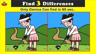 #15  Find 3 Differences from The Images  Spot in 60 secs | Brain Games | ChikooBerry