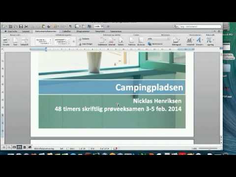 Sådan laver du en forside i Word på Mac Sådan laver du en forside i Word på Mac
