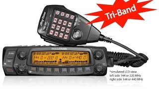 NEW Anytone AT-5888UV-III  tri-band Mobile 2m 1.25m 70cm 220mhz