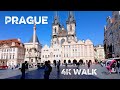 Take a Walk from Old Time Square to Florenc Metro Station Prague Czech Republic