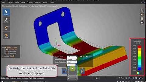 ANSYS Discovery Live for Modal Analysis of bracket