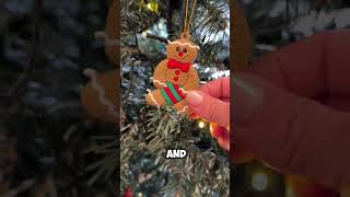 16 Pcs Gingerbread Man Ornaments for Christmas Tree, Gingerbread Christmas Decorations, 3 Inch Adora