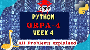 Python | Week-4 | GRPA-4 | Function Basics | All problems explained #iitm #iitmadras
