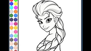 Elsa Coloring Pages For Kids - Elsa Coloring Pages