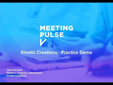 MeetingPulse Demo: Interactive Events with Kinetic Creations