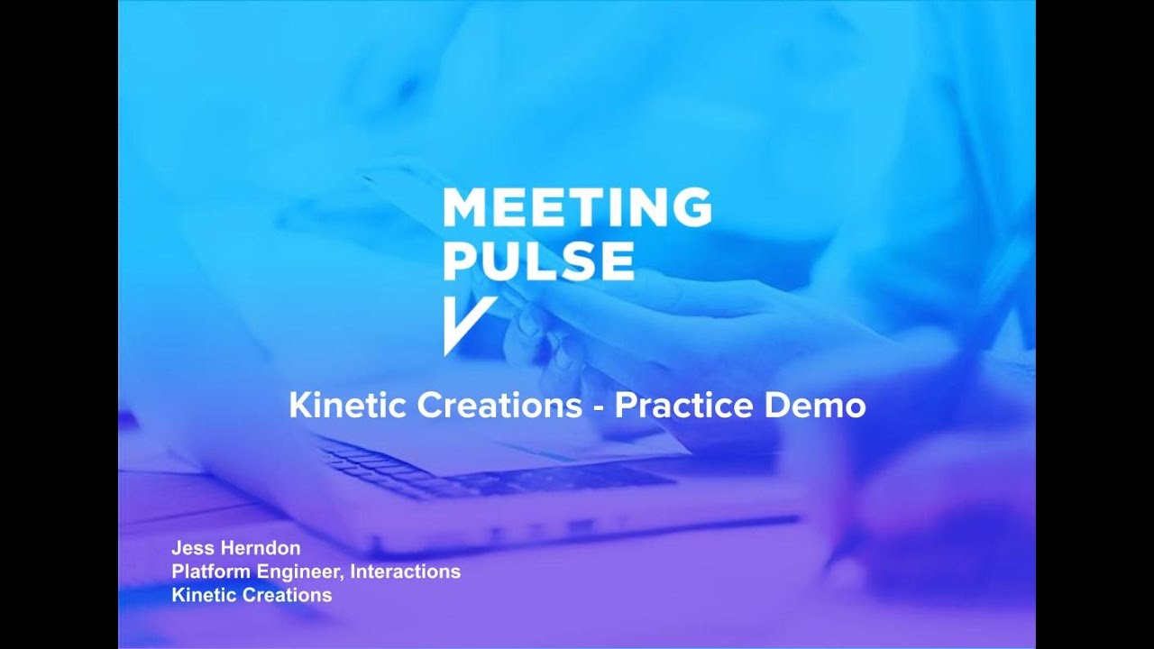 MeetingPulse Demo: Interactive Events with Kinetic Creations