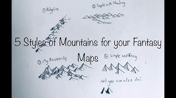 5 ways to draw mountains on your Fantasy Maps