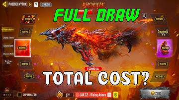 Buying Mythic JAK 12 - Rising Ashes Full Draw in CODM | Total Cost - Phoenix Mythic Draw