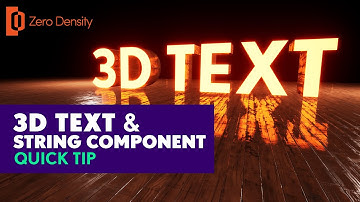 ZD String Component : Zero Density Tutorial