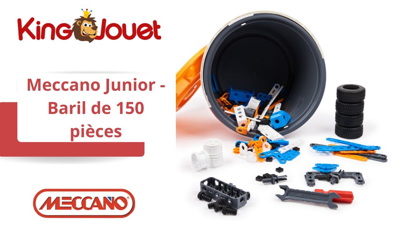 Meccano Junior - 10 constructions - Boîte de 150 pièces - 810431 