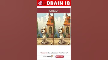 Only Dog Lovers Can Spot All 3 Differences! 🐶🧠 #spotdifference #brainiq #shorts #findthedifference