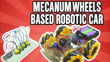 Remote controlled mecanum wheels based robotic car with ESP32 by Eng zoroz!
