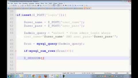 Complete CMS & Website with Admin Panel in PHP & MySQL part 25 of 26240p H 263 MP3