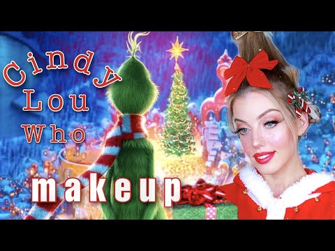 სინდი ლუს თმა მაკიაჟი | Cindy Lou Who Makeup |  ვიდეო გაკვეთილი  | natia mua