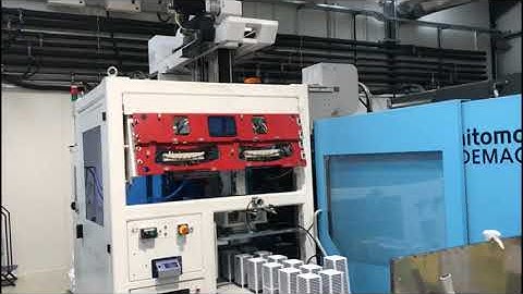 YUSHIN HST 250S 5 AXIS SERVO HIGH SPEED TOP ENTRY ROBOT + 2 Cavities IML Automation