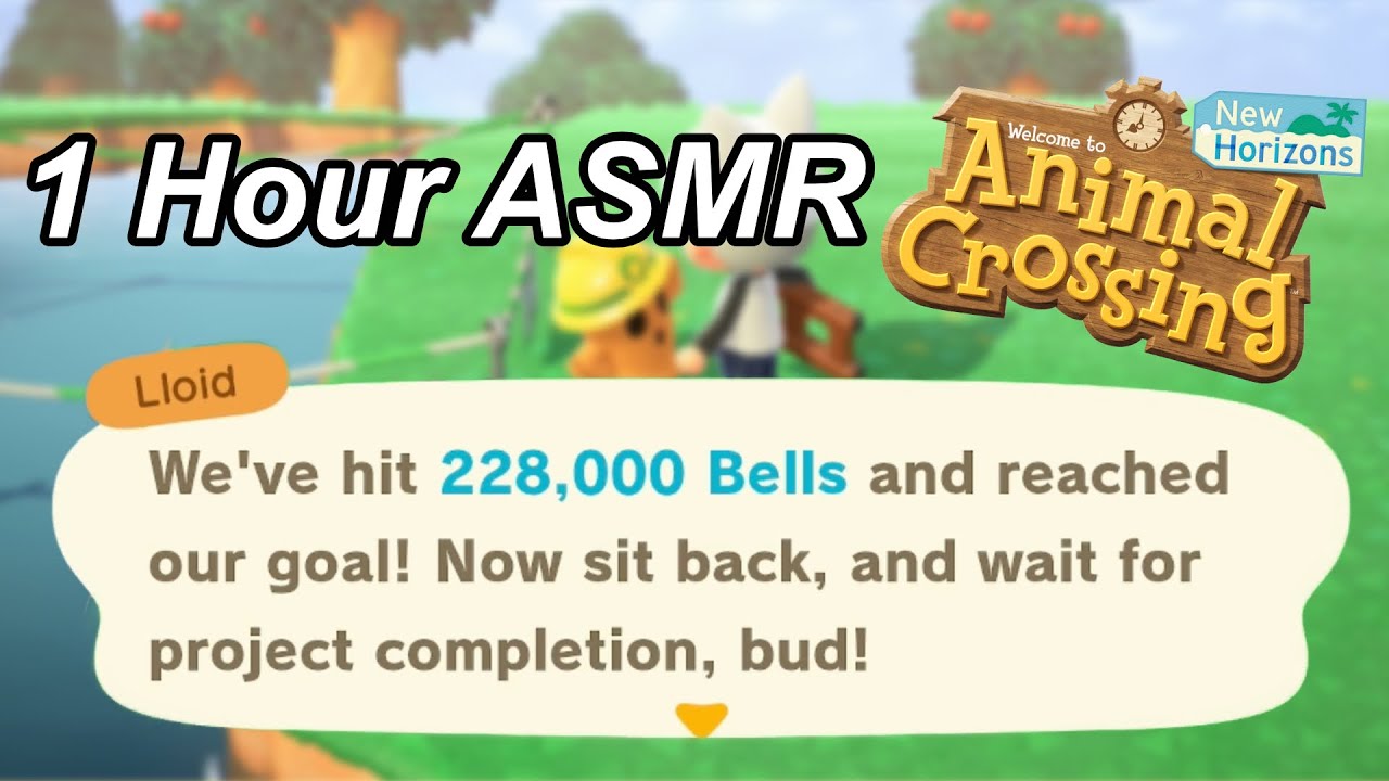1 HOUR OF ANIMAL CROSSING ASMR | FINALLY PAYING OFF RED ZEN BRIDGE | BUYING A MONSTER STATUE