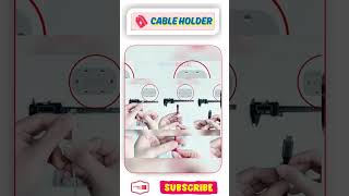 🔌 Cable Holder | Wire Organizer Clip | Tidy Desk Solution | Easy Cable Management  #1046