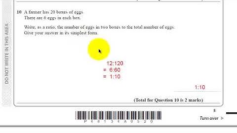 Edexcel 2017 Maths Paper 1F - Q10