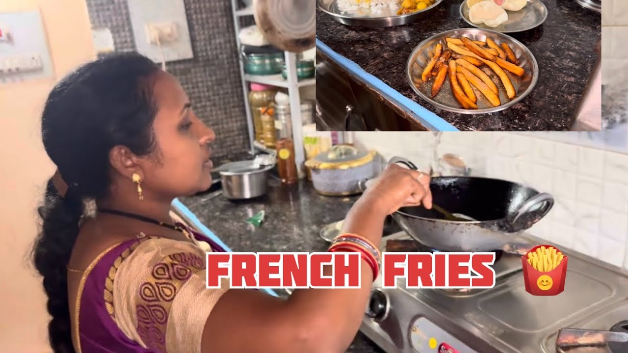 Ghar me French Fries Banaya 🍟☺️