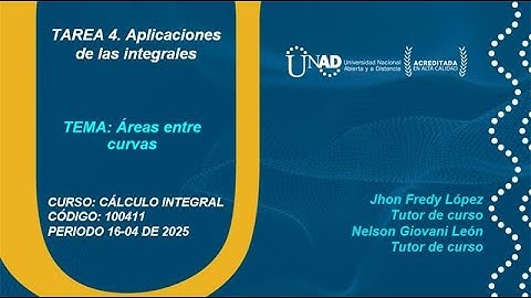 Áreas entre curvas- Tarea 4 - Cálculo Integral