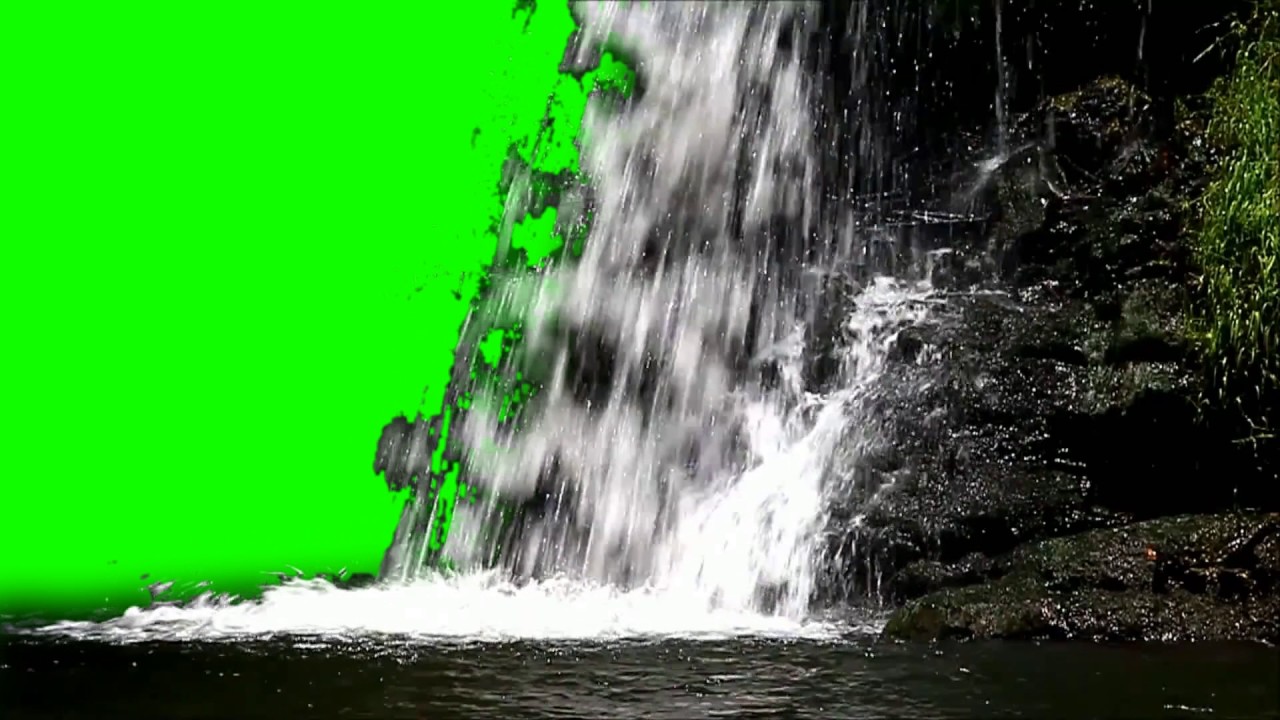 FREE HD Green Screen JUNGLE WATERFALL - 5 - YouTube.