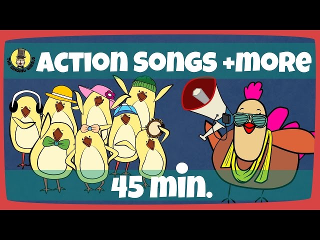 Kids Actions Songs | Kids Song Compilation | The Singing Walrus class=