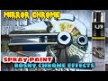 Mirror chrome  wave 125 panel hub  using bosny mirror chrome  samurai paint combination