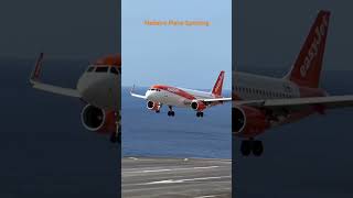 EasyJet Landing at Madeira Airport