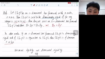 Lecture 26 - Graduate Course on Real algebraic & Distance geometry in Discrete Structures and Kinema