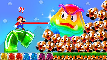 Mario Wonder but Everything Mario Touches Turn to Jelly? | ADN MARIO GAME