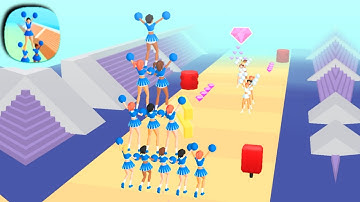 Cheerleader Run 3D Gameplay All Levels Android, iOS NEW BIG UPDATE Level 1-5
