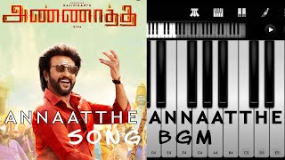 Annaatthe Annaatthe | Piano BGM Cover (Notes) | Rajinikanth | D.Imman | Nayanthara | TEOH Piano