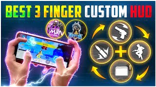 3 Finger Best Custom HUD Settings 🔥| Latest Control Setting 2021🔥| Pro Custom HUD Setting Free Fire