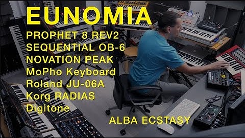 EUNOMIA: PROPHET REV2 - SEQUENTIAL OB-6 - PEAK - MoPho - JU-06A - Radias - Digitone - ARP Odyssey