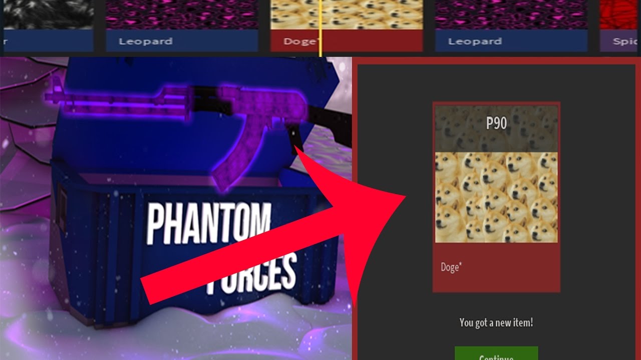 Roblox Phantom Forces Very Rare Doge Skin Youtube - skin doge roblox