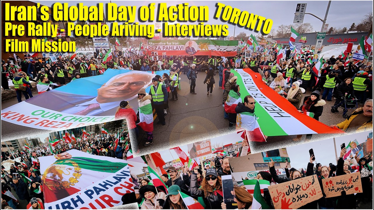 Iran’s Global Day of Action - Pre March Interview  & One take   film - Feb 14