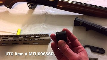 UTG Super Slim Free Float hand guard overview