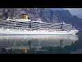 Costa Luminosa Genova cruising through magnificent Bay of Kotor - Montenegro