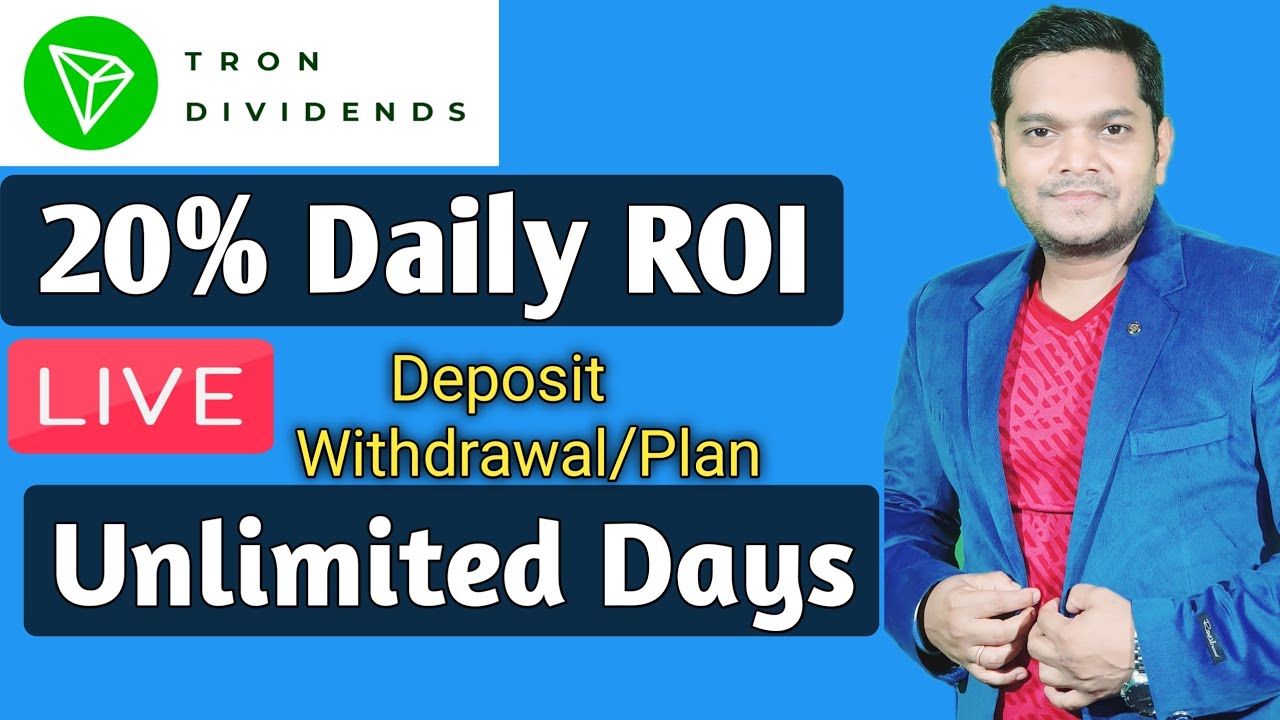 Tron Dividends 20% Daily ROI , Verified Smart Contract《 HINDI 》