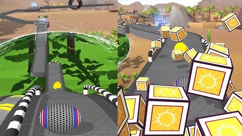 going balls, action ball, sky rolling ball, running ball gameplay part 4