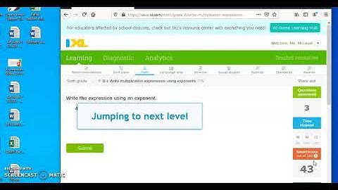 Write multiplication expressions using exponents (TY5)