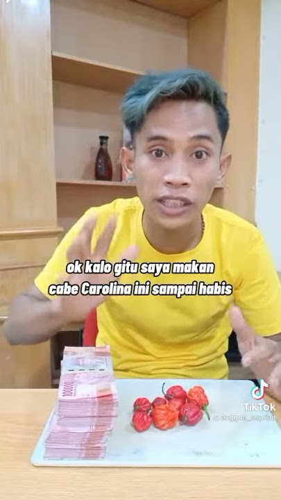 #TikTok #Challenge       Makan chili 🌶️ pedas